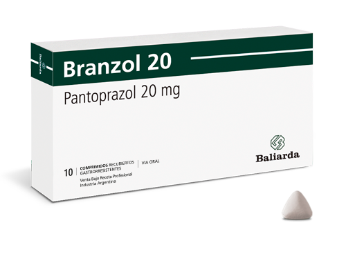 Branzol_20_Pantoprazol_10.png Branzol Pantoprazol acidez estomacal gastritis. Inhibidores de la bomba de protones Pantoprazol Pantoprazol Sódico reflujo gastroesofágico úlcera gastroduodenal Branzol
