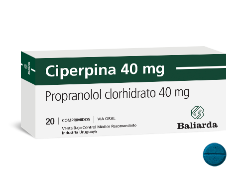 Ciperpina_40_Propranolol_20.png Ciperpina  Propranolol  angina de pecho Antihipertensivo betabloqueante Hipertensión arterial Antiarrítmico Beta-bloqueador Ciperpina Estenosis subaórtica hipertrófica Feocromocitoma Hipertiroidismo Propanolol Ritmo cardíaco irregular Temblor esencial Várices esofágicas