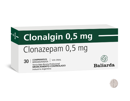 Clonalgin_0-5_Clonazepam_10.png Clonalgin Clonazepam ansiedad ansiedad generalizada Ansiolítico anticonvulsivante benzodiazepina Clonazepam convulsiones epilepsia fobia social GABA nervios pánico sedante Clonalgin