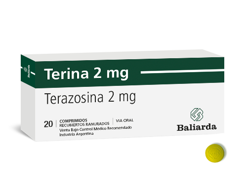 Terina_2_Terazosina_10.png Terina Terazosina alfa bloqueador antagonista alfa adrenergico antiprostatico Hiperplasia benigna de próstata hipertensión esencial prostata prostatismo Terazosina Terina