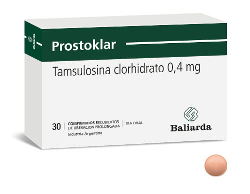 Prostoklar_0-4_Tamsulosina_10.png Prostoklar Tamsulosina clorhidrato antagonistas alfa 1 adrenérgicos. Hiperplasia benigna de próstata LUTS prostatismo Prostoklar síntomas prostáticos Tamsulosina